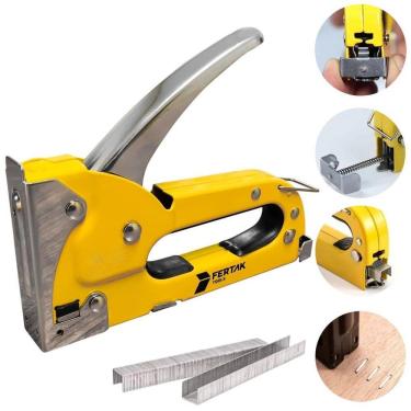 Imagem de Grampeador Profissional Tapeceiro Madeira Pressão 4-8Mm