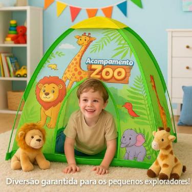 Imagem de Barraca Infantil Cabana Tenda Criança Safari Floresta Zoo - Mrsementes