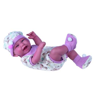 Imagem de Boneca Reborn Anny Doll Baby -  Com Fralda e Babador - Reborn Collection - 2442 - Cotiplás