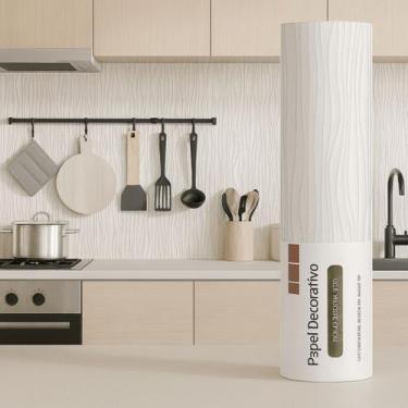 Imagem de Papel Adesivo Decorativo com Efeito 3D Ondas- Parede e Moveis - dcarte