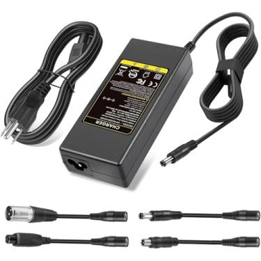 Imagem de Adaptador de substituição de 42V 2A para carregador Segway Ninebot Xiaomi M365, Bird, Lime, Lime-S, Skip, Spin, Segway Ninebot carregador de scooter elétrico, Preto, 5 Plugs 42V 2A for 36V Lithium