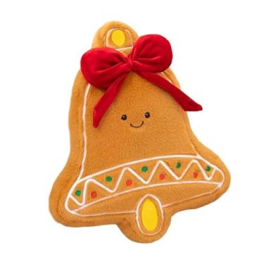 Imagem de IEUDNS Almofada de Natal, brinquedo de pelúcia, bicho de pelúcia, decoração de Natal para sofá, Sinos de Natal