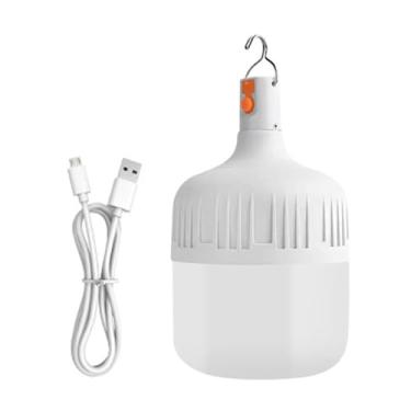 Imagem de KiBcsLic Luz de emergência LED USB recarregável lâmpada removível lanterna de acampamento alto brilho para queda de energia pátio ao ar livre churrasco, 7.6 Cm X 13 Cm