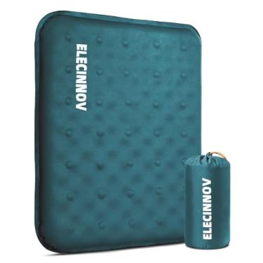 Imagem de Almofada de assento inflável, espuma viscoelástica autoinflável, almofada de assento para estádio, leve, acampamento, cadeira de acampamento, almofada de avião para voos longos, viagens ao ar livre