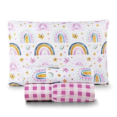 Imagem de Jogo De Lençol Joy Kids Solteiro 3 Peças Micropercal 200 Fios Infantil