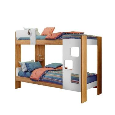 Imagem de Beliche Nobre Branca Com Cinamomo - Tudo De Móveis