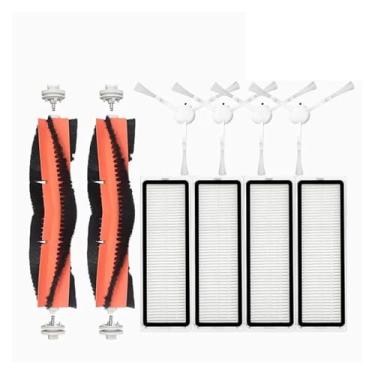 Imagem de Compatible With Xiaomi Mi Robot Vacuum-Mop 2 STYTJ03ZHM Vacuum Cleaner Accessories Hepa Filter Mop Cloth Main Side Brush Spare Parts(Red)