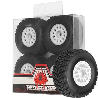 Imagem de REDSPIDER • RC Short Course Truck Tires and Wheels(4PCS) Hex 12mm Rubber Vacuum Tyres OD 2.56" Traxxas Tamiya Kyosho HPI for 1/14 1/16 1/18 RC Off On Road ARRMA Mojave GROM Rally Car (White)