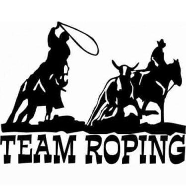 Imagem de Adesivo Team Roping SV2048 - Preto - Selaria Vertentes