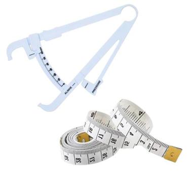 Imagem de Kit Adipometro Medidor Gordura Corporal Fita Metrica Trena - LOVE SAUD
