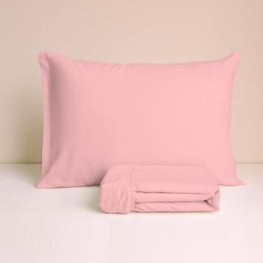 Imagem de Jogo De Cama Simples 100% Algodão Percal Arte Cazza Azul Solteiro