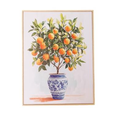 Imagem de Quadro Botânico Laranjeira 30×40 cm – Decoração Moderna com Moldura Filete, Estilo Natural e Aconchegante para Sala e Quarto