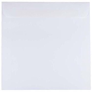 Imagem de Envelopes de convite quadrados de papel da JAM – Branco, 50 Per Pack, 8.5" x 8.5"