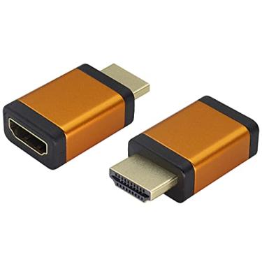 Imagem de AAOTOKK Adaptador HDMI 4K HDMI macho para conector fêmea suporta 3D e 4K e 60hz 1080P extensor HDMI de liga de alumínio para HDTV, PC, computador, monitor, laptop, projetor, receptor AV, leitor de DVD