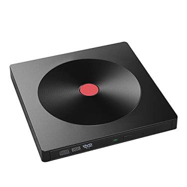 Imagem de TOTHEBEACH Leitor de DVD externo Blu-ray CD DVD Drive USB 3.0 gravador de DVD portátil ABS DVD Player com 4 modos de leitura para laptop desktop PC