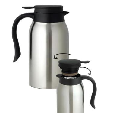 Imagem de Garrafa Térmica 800ml em Aço Inox 304 (Interno) – Escovado Prateado – Alta Performance para Café, Chá e Água Gelada – Hermética – Mantém Quente/Frio por Longas Horas