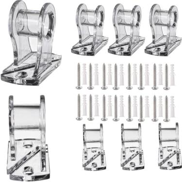 Imagem de Guia de cordão de segurança transparente com 8 peças de fixação para corrente de contas de persiana