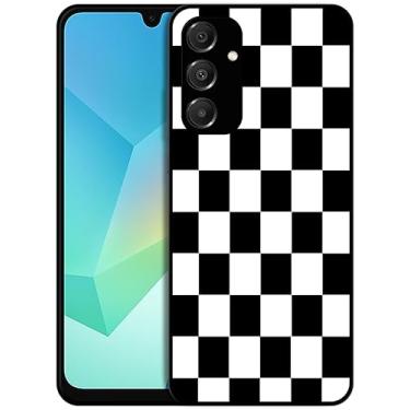 Imagem de SM CASES Capa protetora à prova de choque para Samsung Galaxy A16 4G, Galaxy A16 5G - Padrão verificado com estampa 2D traseira para telefone TPU borracha protetora à prova de choque para Samsung