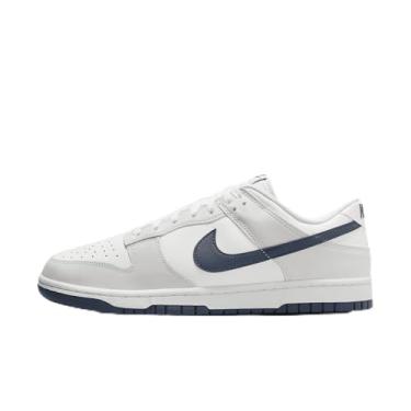Imagem de Nike Dunk Low Tênis masculino retrô (DV0831-111, branco Summit, tom platinado), Summit Branco/Platinum Tint, 14
