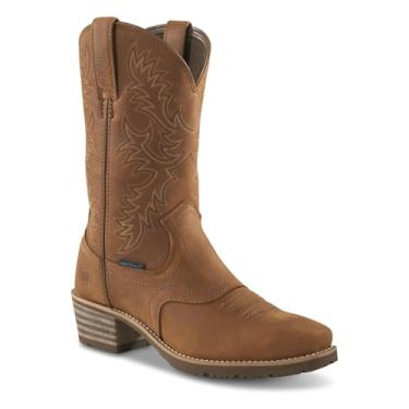 Imagem de ARIAT Bota caubói masculina híbrida Roughstock bico quadrado impermeável, Status marrom, 39