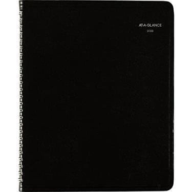 Imagem de AT-A-GLANCE Agenda semanal 2023, DayMinder, 17,78 x 21,9 cm, média, estilo coluna, couro sintético, preto (G59000)
