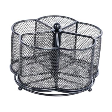 Imagem de ＫＬＫＣＭＳ Suporte giratório 360° para canetas e utensílios, organizador portátil que economiza espaço, porta-talheres, porta-pincéis de maquiagem para lápis e