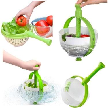 Imagem de Escorredor Secador De Legumes Com Cabo Giratório Centrífuga - GXM