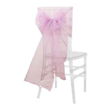 Imagem de Naroote Decoração de Casamento Cadeira Traseira Elegante Fio Conjunto para Banquetes e Casamentos Cadeira Arcos Faixas Brancas 10 Peças (160.07)