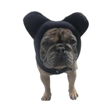 Imagem de Gorro Ajustável De Fleece Quente Para Cães, Boné Macio De Inverno Para