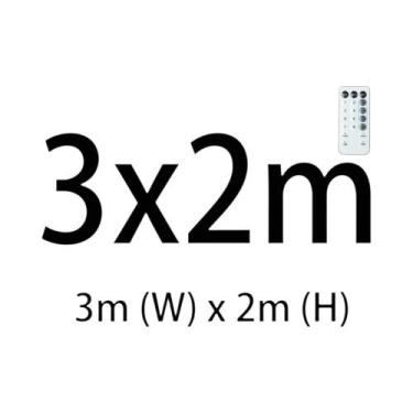 Imagem de Luzes De Cortina LED Externas Com Controle Remoto Para Natal, Ano Novo