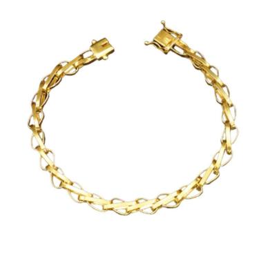 Imagem de Pulseira Tijolin Balao 8 Milimetros Pussera Moeda Antiga