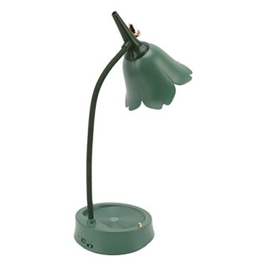 Imagem de Generic Lâmpada de Mesa Sensível Ao Toque, Luz de Mesa LED Dobrável Disponível Em Forma de Pétala USB 5V Regulável 3W Recarregável para Escritório (#13)