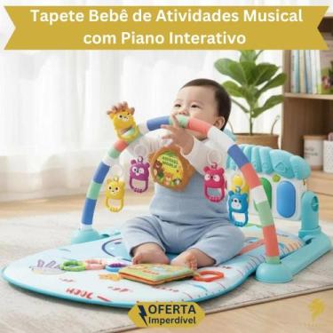 Imagem de Tapete de Atividades Musical com Piano Interativo para Bebê Colorido I
