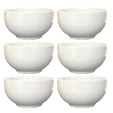 Imagem de Kit 6 Tigelas Cumbucas para Servir Sopa e Açaí 500ml - Porcelana de Al