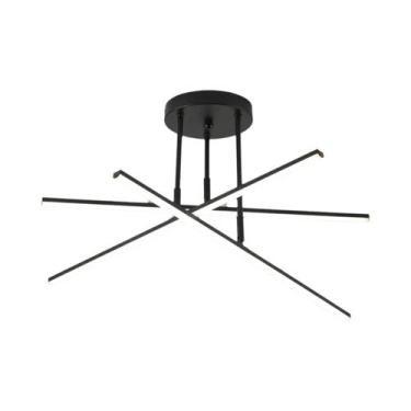 Imagem de Lustre LED De 3 Cores Iluminação Moderna Para Sala De Estar Quarto Hot