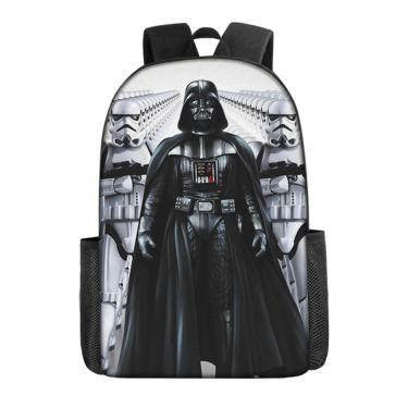 Imagem de Mochila escolar infantil Darth Vaders 3D Oxford 29x16x42cm