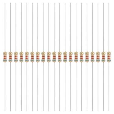 Imagem de YOKIVE 200 peças 1/4W (0,25 Watts) 6,2k Ohm 5% de resistor de filme de carbono, resistor fixo único de filme de carbono | Ótimo para dispositivos eletrônicos DIY, placas de circuito, sensores