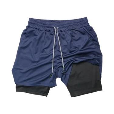 Imagem de Shorts Masculinos De Camuflagem Com Forro Em Malha, Estilo Skinny, Mul