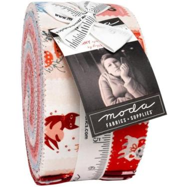 Imagem de Lizzy House Funny Valentine Jelly Roll 40 6.3 cm Strips Moda Fabrics 37140JR