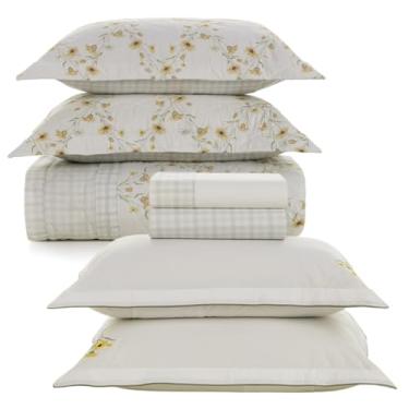 Imagem de Jogo De Colcha e Lençol Queen Karsten 200 Fios 100% Algodão 7 Peças (Florata)