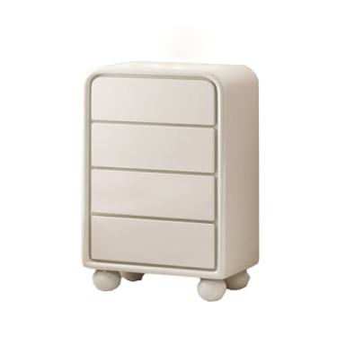 Imagem de Cômodas Cômoda, armário de armazenamento 4 gavetas para sala estar do quarto, madeira sem punho moderno