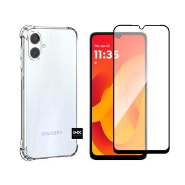 Imagem de [KIT] Capa Capinha Para Samsung Galaxy A06 Anti-Impacto Premium Transparente + Película de Cerâmica 9D ou Privacidade 3D (CAPA + PELÍCULA CERÂMICA 9D)
