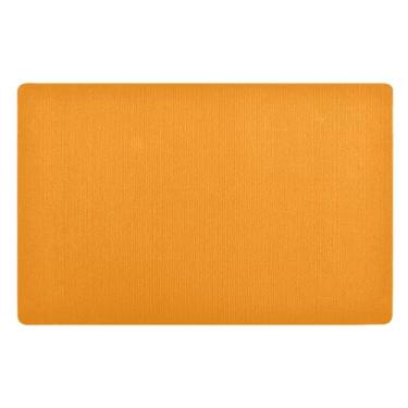 Imagem de Joisal Tapete de entrada laranja escuro para ambientes internos 81 cm x 50 cm Tapete de boas-vindas externo antiderrapante para ambientes externos e internos