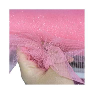 Imagem de Tecido De Tule Com Lantejoulas Azul E Vermelho Para Roupas Infantis, V