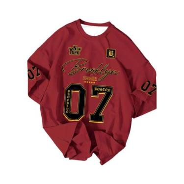 Imagem de Camiseta Esportiva Brooklyn plus Size Masculina E Feminina De Manga Cu