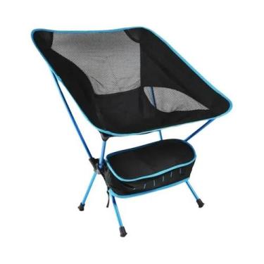 Imagem de Cadeira De Praia Portátil E Dobrável Para BBQ, Viagens, Caminhadas E P