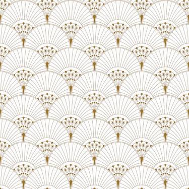 Imagem de Wallercity Papel de parede geométrico dourado autoadesivo moderno 44,5 cm x 254 cm