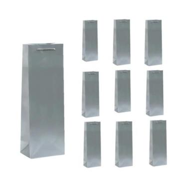 Imagem de Bolsa Para Transporte De Vinho De 750ml Com Alça, Pacote Com 10 Sacola