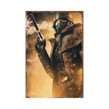 Imagem de Placa De Metal Vintage Gamer, Cartaz De Jogos Clássicos, Placa De Alum