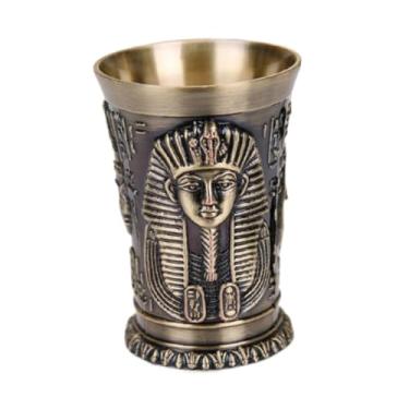 Imagem de Copo para beber egito, copo de liga 30ml, novidade decorado, vintage, vinho egípcio, vidro para bar, vinho, festa,